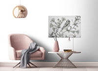 Leinwandbild birdy1 Landhausstil 90cm x 60 cm