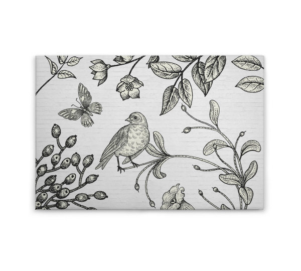 Leinwandbild birdy2 Landhausstil 90cm x 60 cm