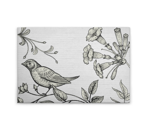 Leinwandbild birdy3 Landhausstil 90cm x 60 cm