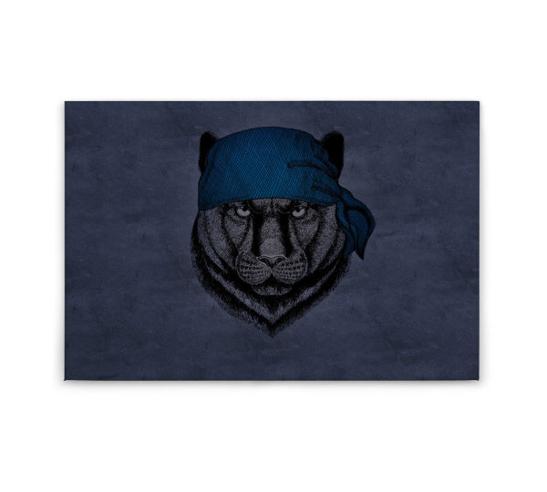 Leinwandbild panther1 Tiere 90cm x 60 cm