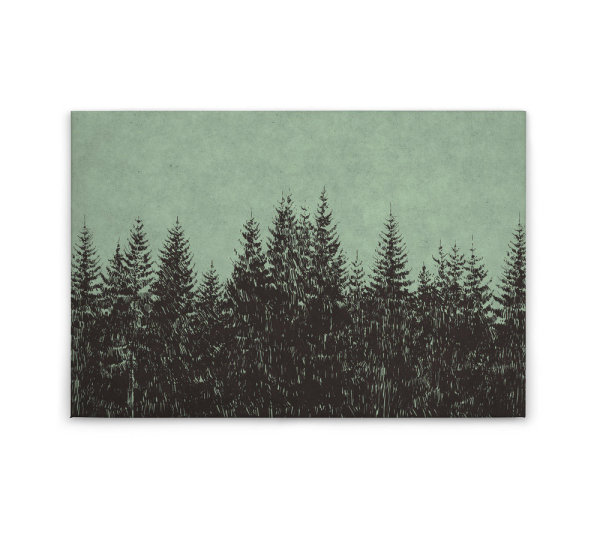 Leinwandbild blackforest2 Wald 90cm x 60 cm