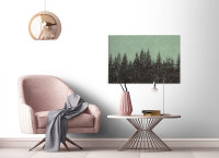 Leinwandbild blackforest2 Wald 90cm x 60 cm