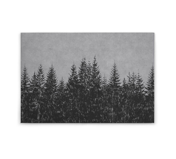 Leinwandbild blackforest3 Wald 90cm x 60 cm