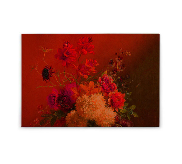 Leinwandbild bouquetvibrant1 Blumen 90cm x 60 cm