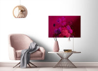 Leinwandbild bouquetvibrant2 Blumen 90cm x 60 cm