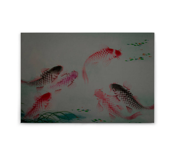 Leinwandbild dancingkois1 Tiere 90cm x 60 cm