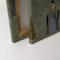 Leinwandbild kimono1 Asiatisch 90cm x 60 cm