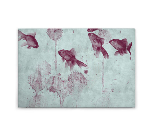 Leinwandbild pond2 Tiere 90cm x 60 cm