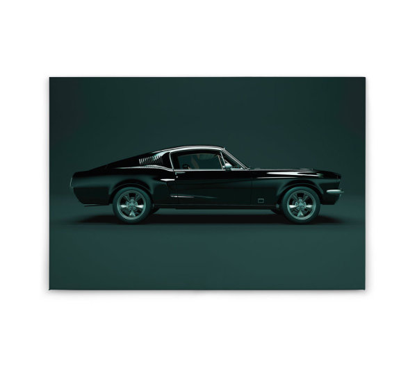 Leinwandbild mustang1 Auto 90cm x 60 cm