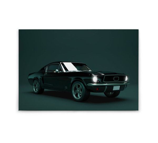 Leinwandbild mustang2 Auto 90cm x 60 cm
