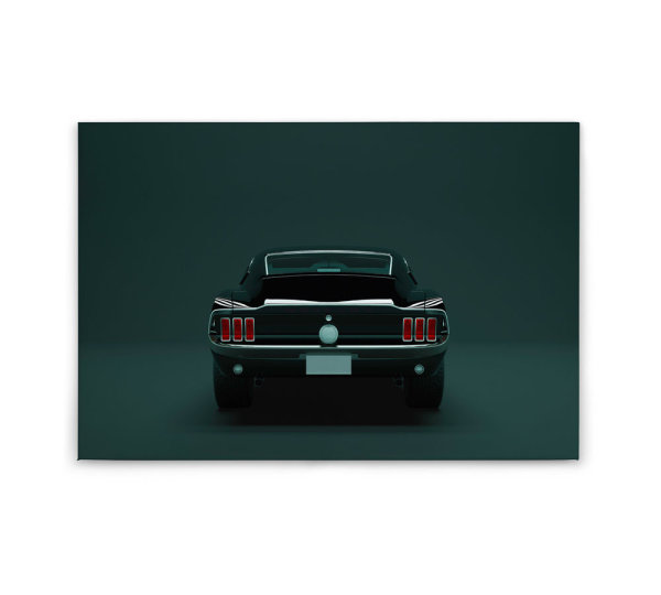 Leinwandbild mustang3 Auto 90cm x 60 cm