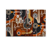 Leinwandbild wallofsound1 Abstrakt 90cm x 60 cm