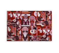 Leinwandbild wallofsound2 Abstrakt 90cm x 60 cm