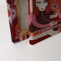 Leinwandbild wallofsound2 Abstrakt 90cm x 60 cm