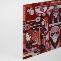 Leinwandbild wallofsound2 Abstrakt 90cm x 60 cm