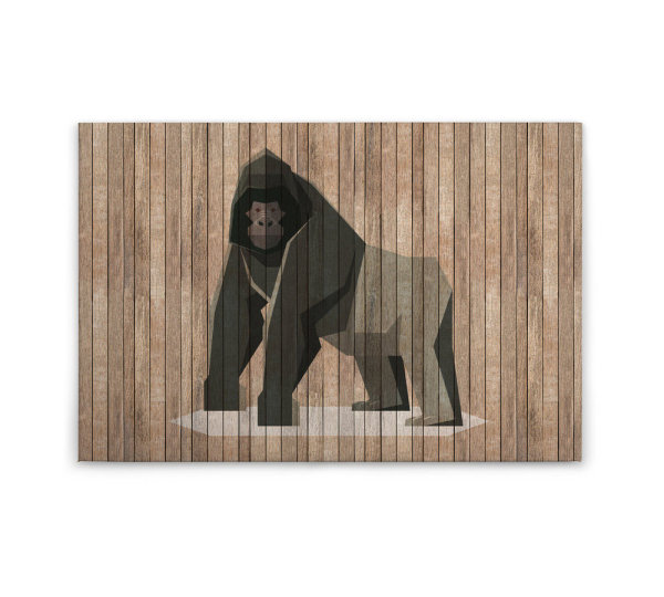 Leinwandbild borntobewild3 Tiere 90cm x 60 cm