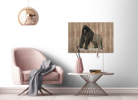 Leinwandbild borntobewild3 Tiere 90cm x 60 cm