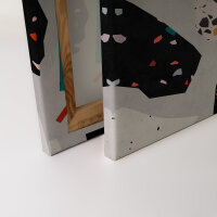 Leinwandbild terrazzo1 Abstrakt 90cm x 60 cm