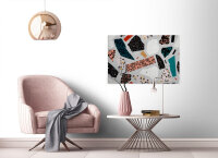 Leinwandbild terrazzo1 Abstrakt 90cm x 60 cm