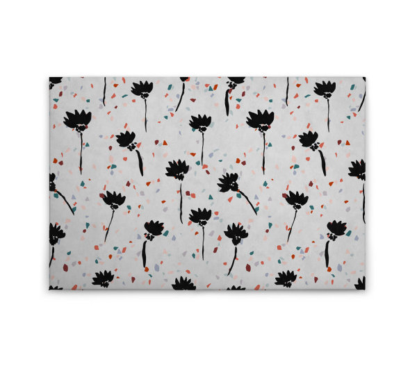 Leinwandbild terrazzo2 Blumen 90cm x 60 cm