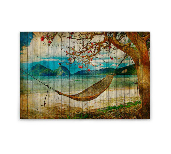 Leinwandbild tahiti2 Strand Meer 90cm x 60 cm