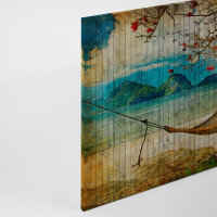 Leinwandbild tahiti2 Strand Meer 90cm x 60 cm