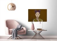 Leinwandbild himari1 Asiatisch 90cm x 60 cm