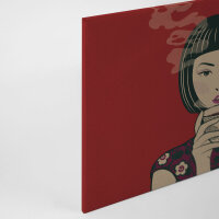 Leinwandbild akari1 Asiatisch 90cm x 60 cm