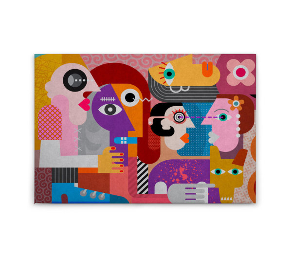 Leinwandbild couples1 Kunst 90cm x 60 cm