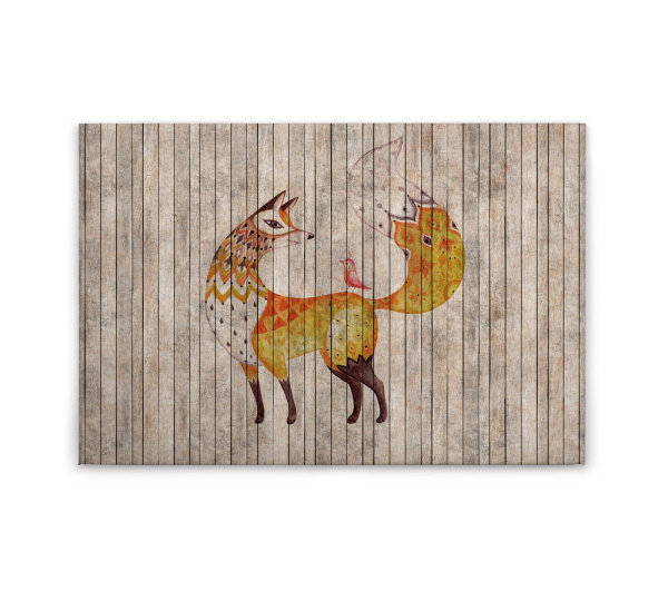 Leinwandbild fairytale2 Tiere 90cm x 60 cm