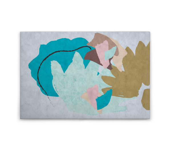 Leinwandbild floralcollage1 Abstrakt 90cm x 60 cm