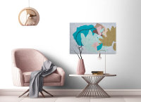 Leinwandbild floralcollage1 Abstrakt 90cm x 60 cm