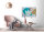 Leinwandbild floralcollage1 Abstrakt 90cm x 60 cm