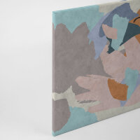 Leinwandbild floralcollage2 Abstrakt 90cm x 60 cm