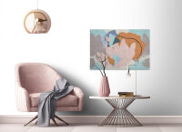 Leinwandbild floralcollage2 Abstrakt 90cm x 60 cm