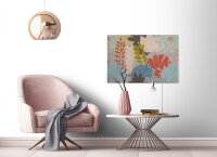 Leinwandbild floralcollage3 Abstrakt 90cm x 60 cm