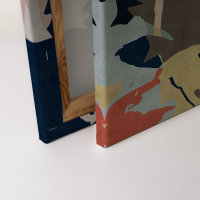 Leinwandbild floralcollage4 Abstrakt 90cm x 60 cm