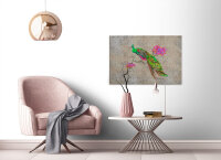 Leinwandbild peacock1 Tiere 90cm x 60 cm