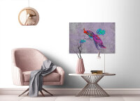 Leinwandbild peacock3 Tiere 90cm x 60 cm