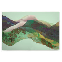 Leinwandbild magicmountain3 Landschaften 90cm x 60 cm