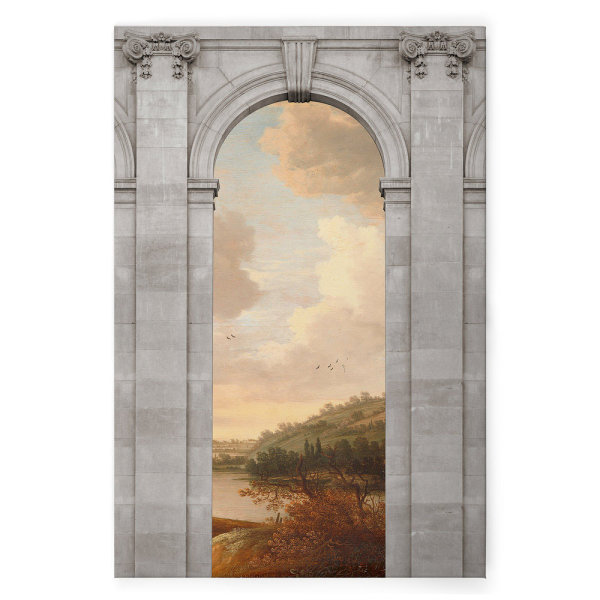 Leinwandbild castello1 Architektur 90cm x 60 cm
