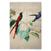 Leinwandbild voliere2 Tiere 90cm x 60 cm