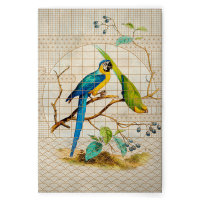 Leinwandbild voliere3 Tiere 90cm x 60 cm