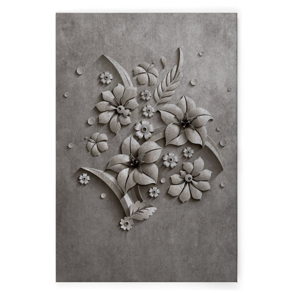 Leinwandbild relief1 Beton 90cm x 60 cm