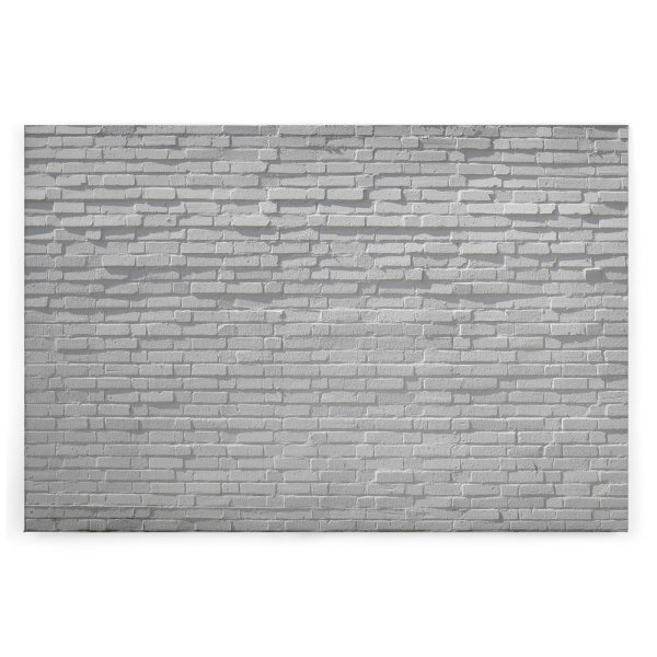 Leinwandbild BrickWhite Steintapeten 90cm x 60 cm
