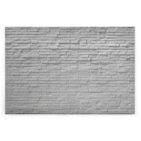 Leinwandbild BrickWhite Steintapeten 120cm x 80 cm
