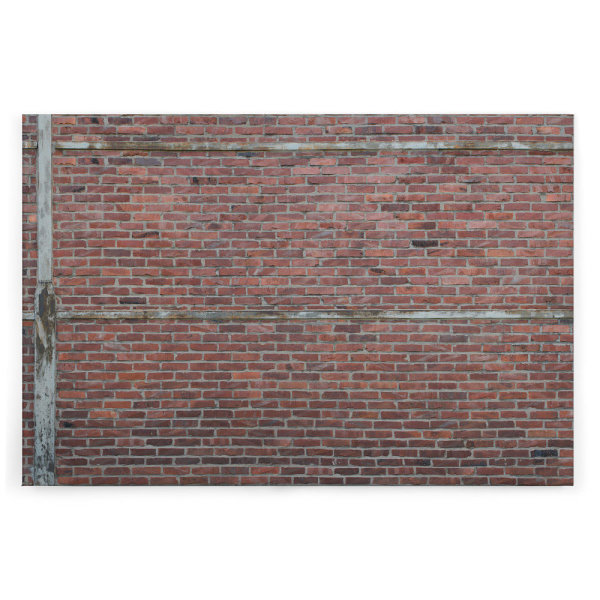 Leinwandbild BrickRed Steintapeten 120cm x 80 cm