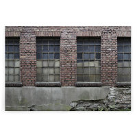Leinwandbild Ziegel3 Steinoptik 120cm x 80 cm