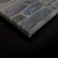 Leinwandbild Natursteinwand Steinoptik 90cm x 60 cm