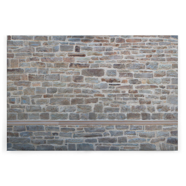 Leinwandbild Natursteinwand Steinoptik 120cm x 80 cm